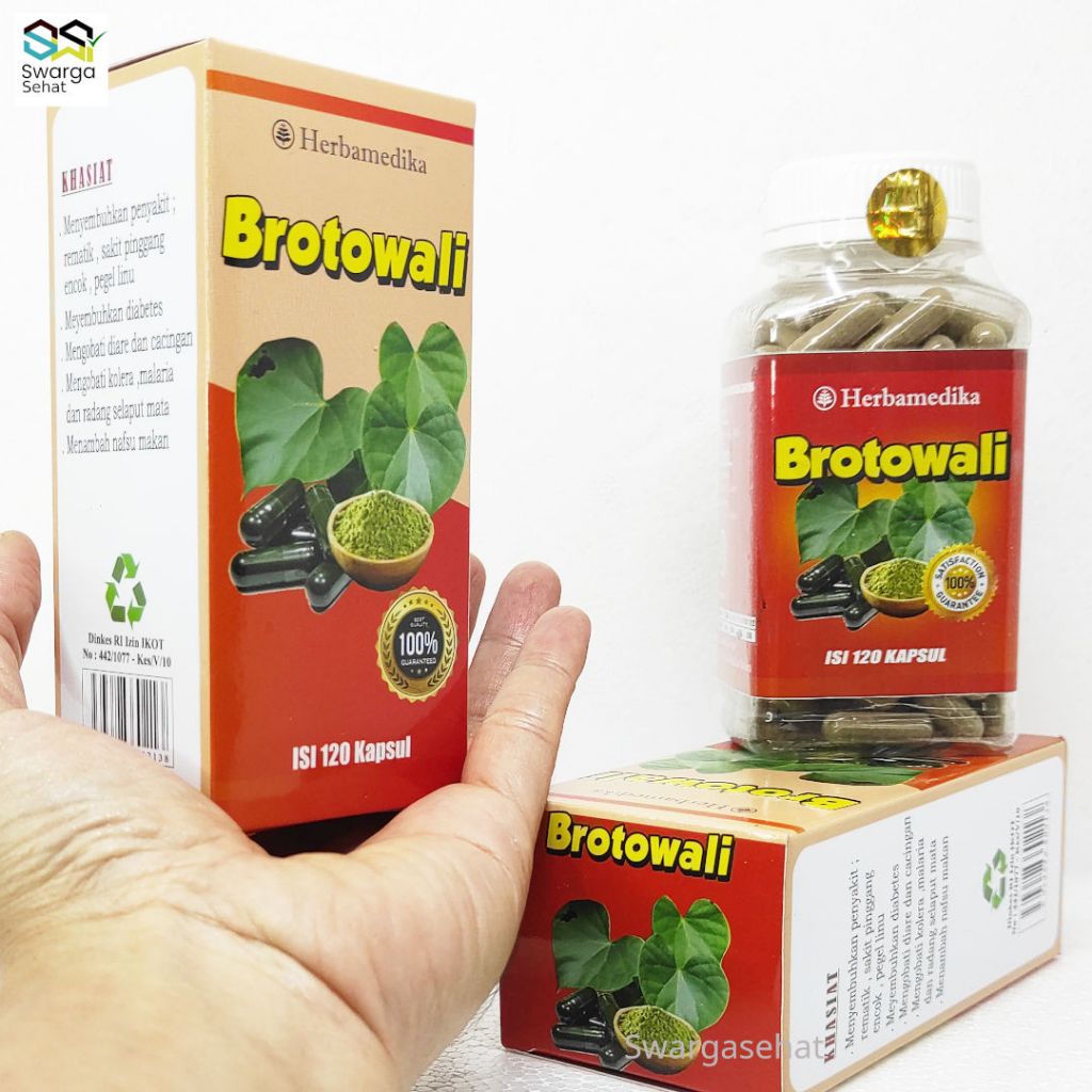 

Brotowali Kapsul Herbamedika isi 120 Gula Darah dan Inflamasi