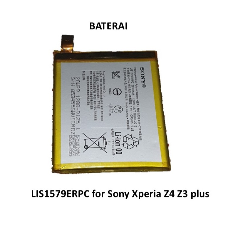 Baterai LIS1579ERPC for Sony Xperia Z4 Z3 plus