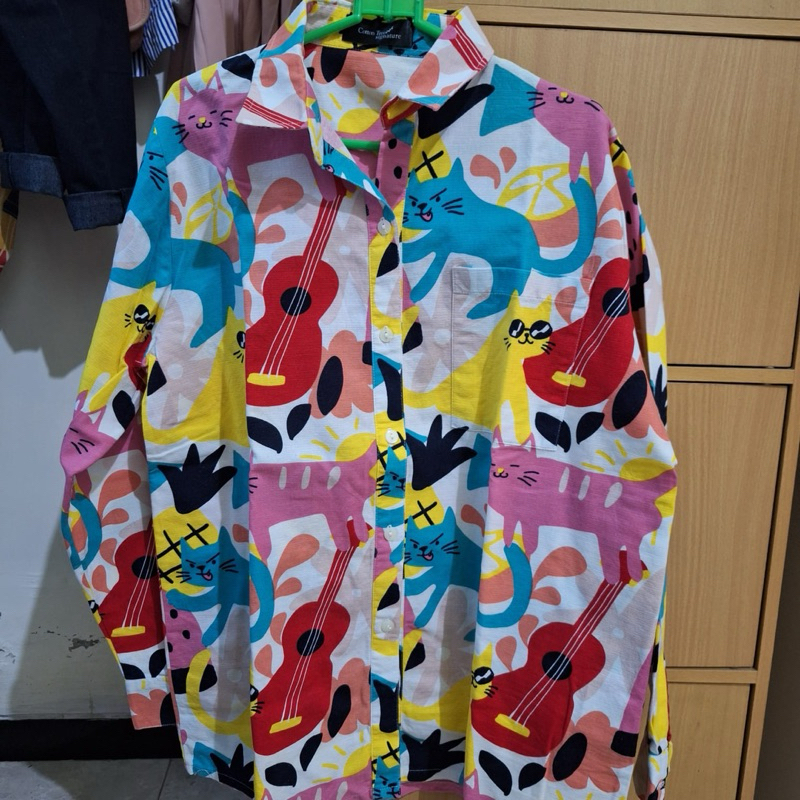 kemeja cotton tree preloved no cotton ink, nadjani, calla the label, ideku handmade