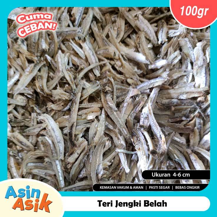 

Ikan Asin Teri Jengki Belah Murah Segar Fresh Kemasan Vakum Aman Serba Ceban