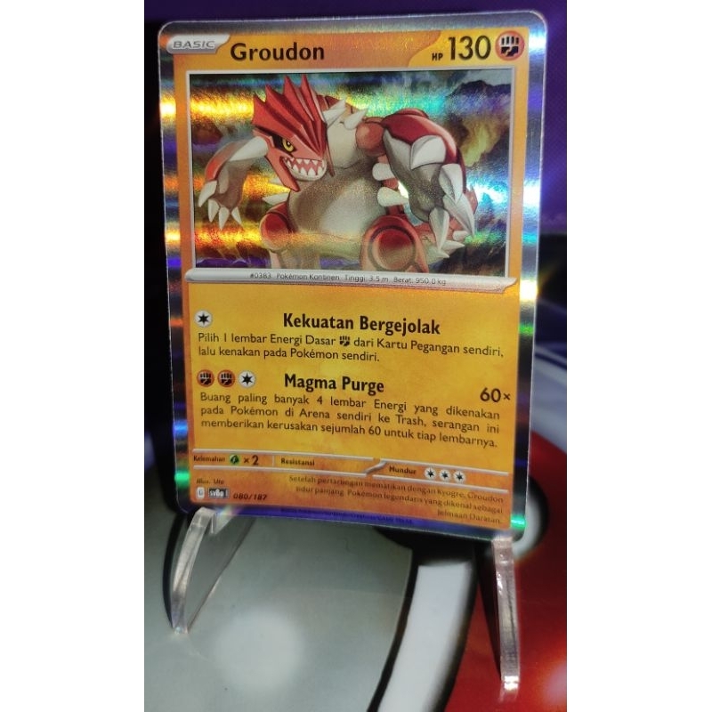 Pokemon Indonesia - GROUDON (RARE)