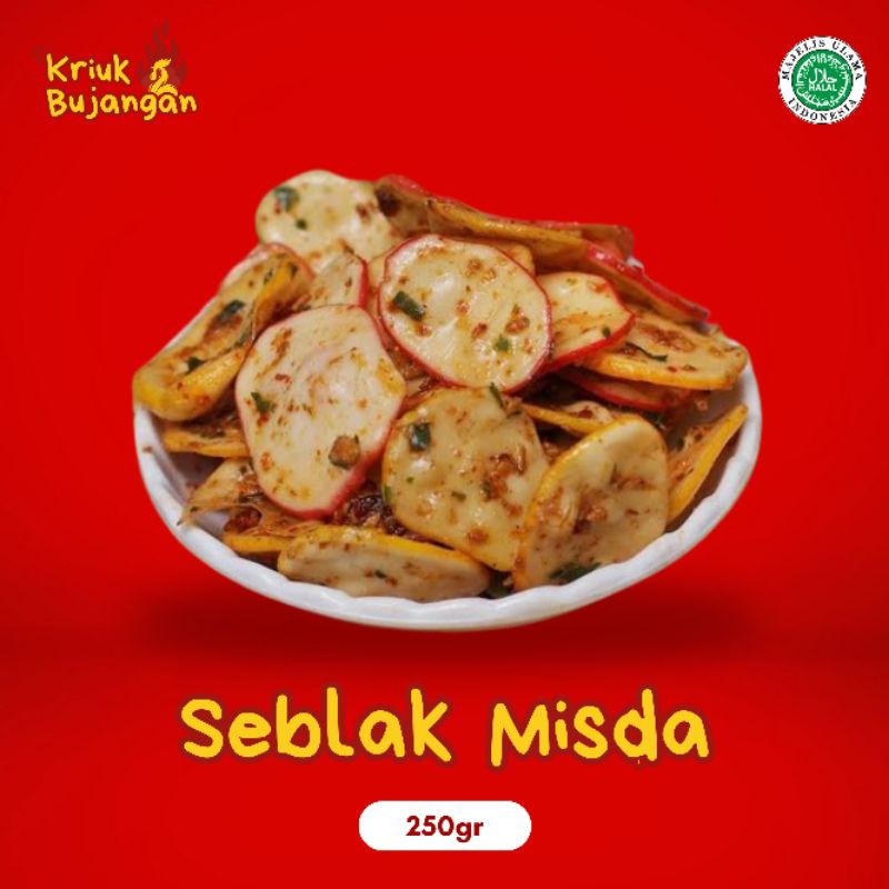 

Krupuk Seblak Misda 250g Gurih Pedas Manis | Snack Kriuk Bujangan