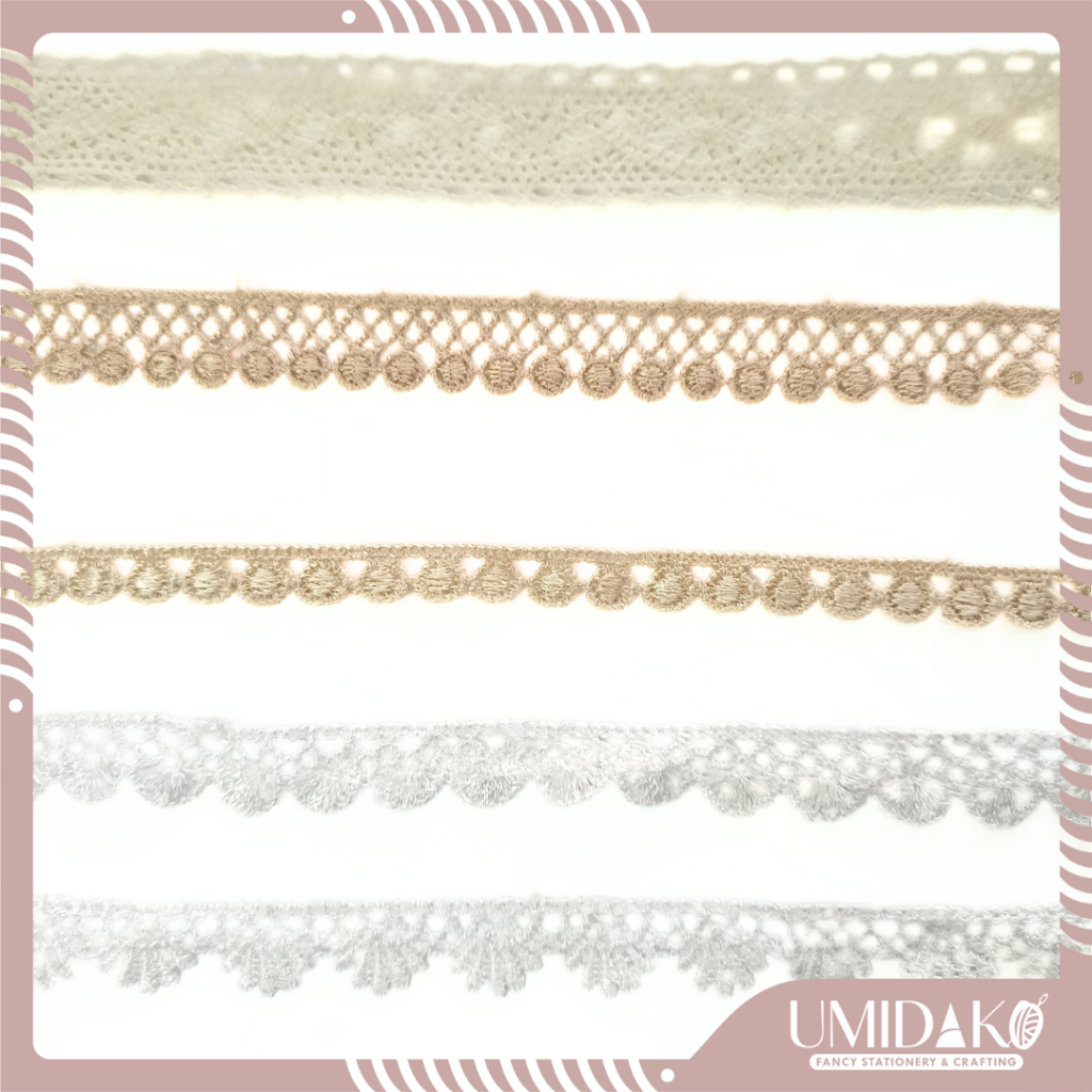[UMIDAKO] RENDA KAIN/RENDA BORDIR/RENDA KAIT (METERAN)