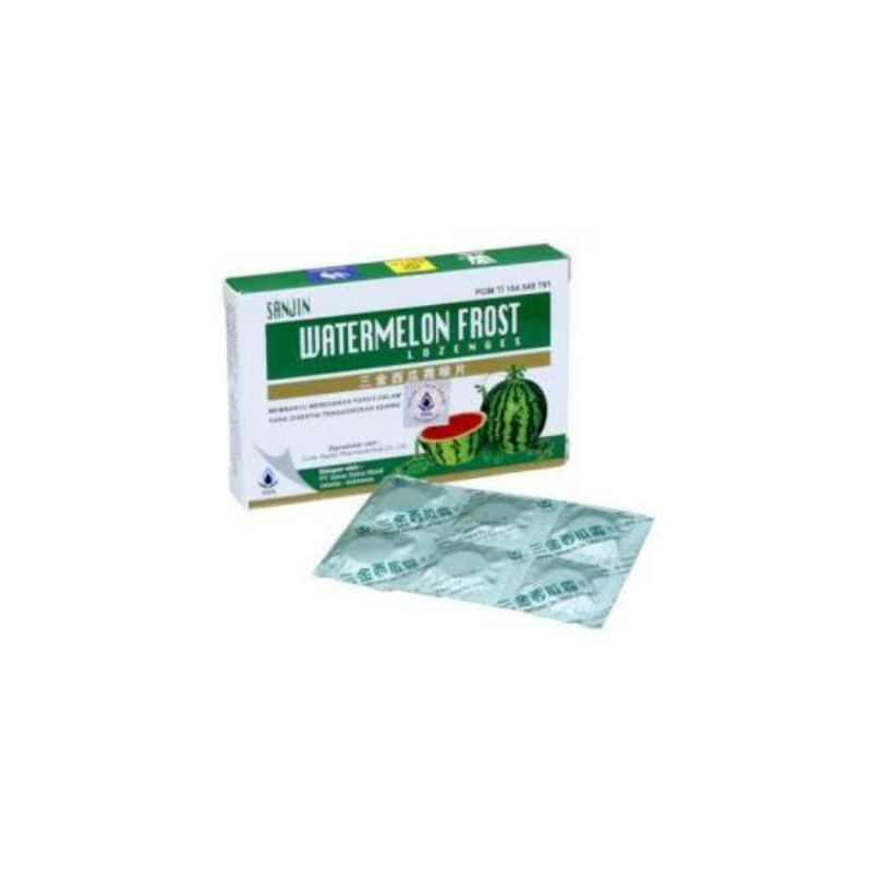 

SANJIN WATERMELON FROST LOZENGES 12 TABLET