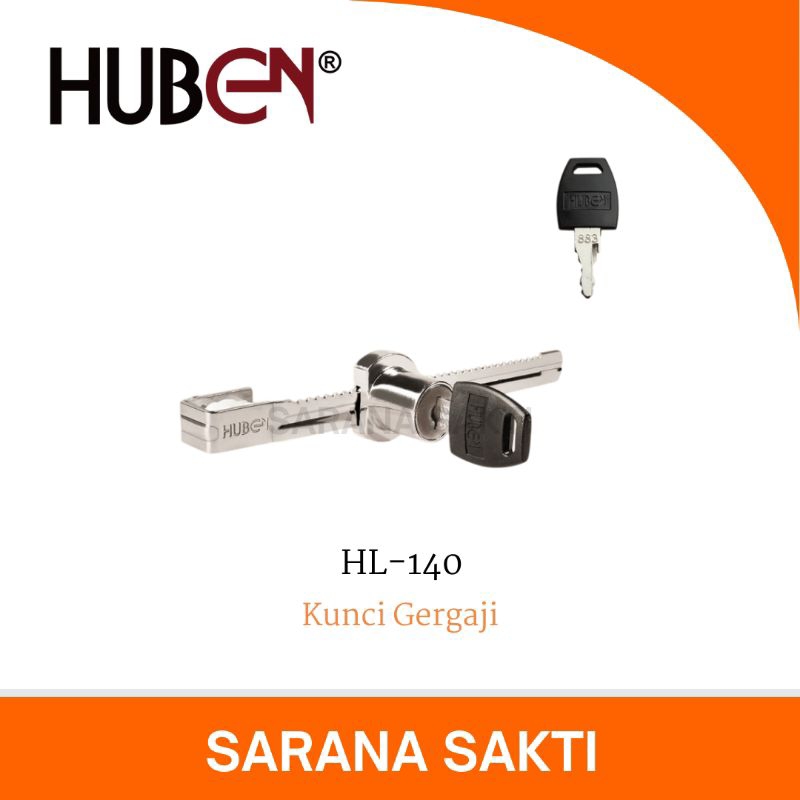 Kunci Gergaji HUBEN HL-140 | Kunci Etalase Lemari Kaca / Kunci Kaca Geser