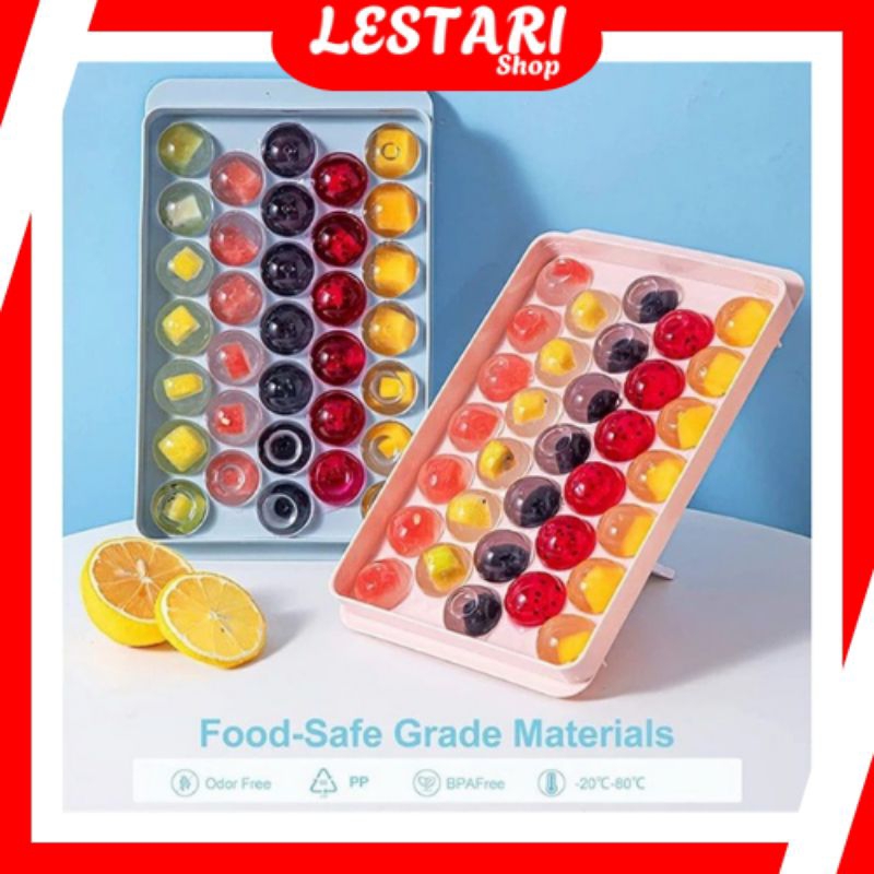 ❤LS❤ CETAKAN ES BATU BULAT 33 GRID CETAKAN JELLY BALL MINI