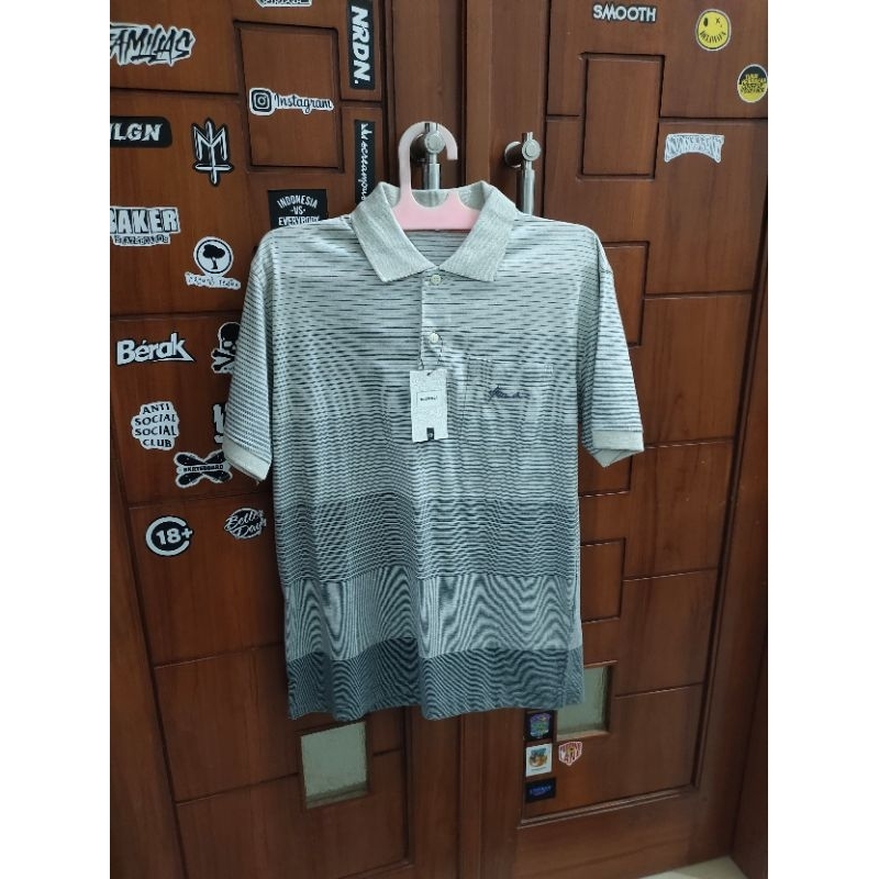 Kaos Polo Hassenda Ukuran S Warna Abu, 100%Original & Murah