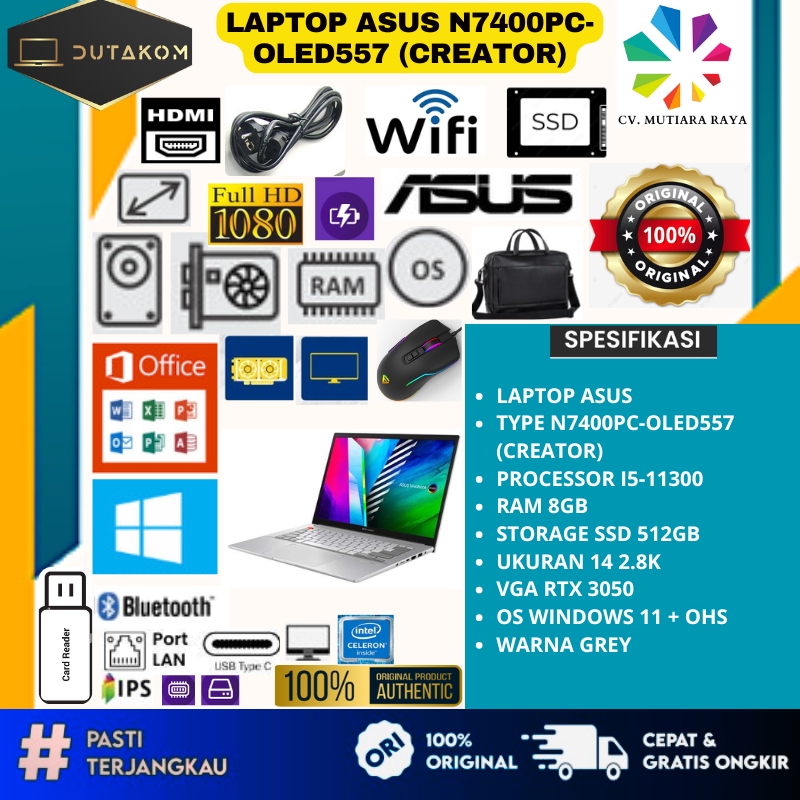 LAPTOP ASUS N7400PC-OLED557 (CREATOR)