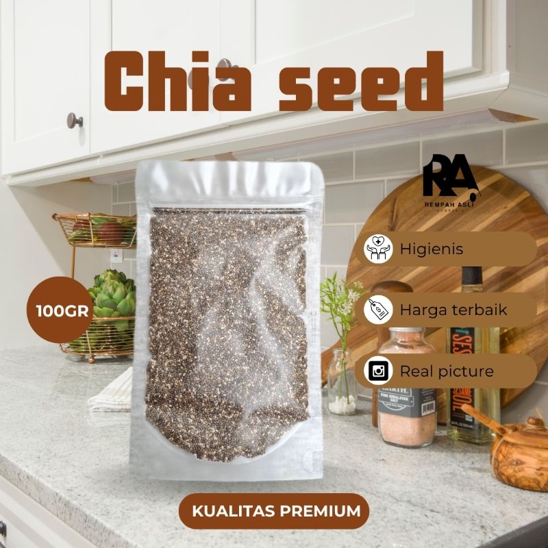

Chia seed mexico 100gr / Black chia seed / Rempah Asli Indonesia