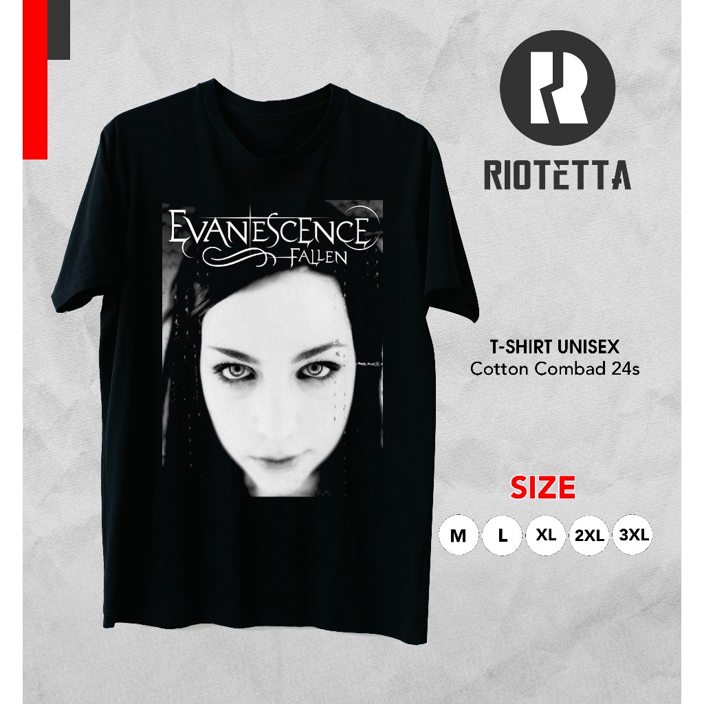 KAOS EVANESCENCE / KAOS BAND EVANESCENCE / KAOS MUSIC ROCK / TSHIRT PRIA WANITA DEWASA