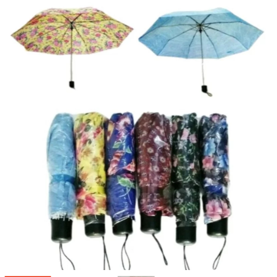 Payung lipat 2 satin / payung hujan lipat 2 winpu