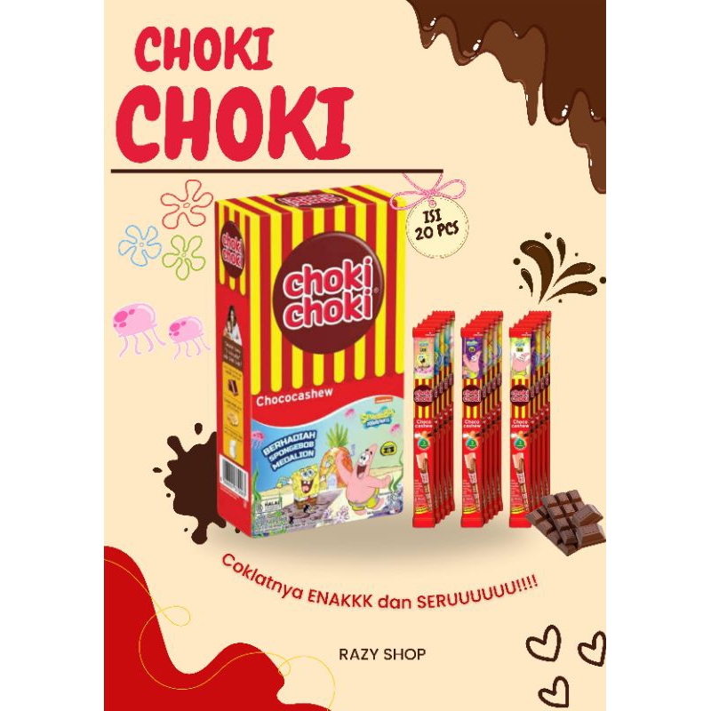 

choki choki cashew 1 dus isi 20 pcs