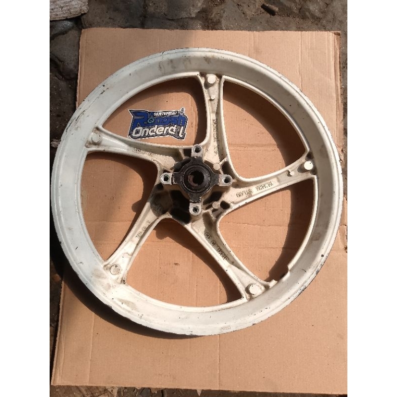 Velg Depan Yamaha Mio Sporty Mio Soul Lama Kode5TL Warna silver Original