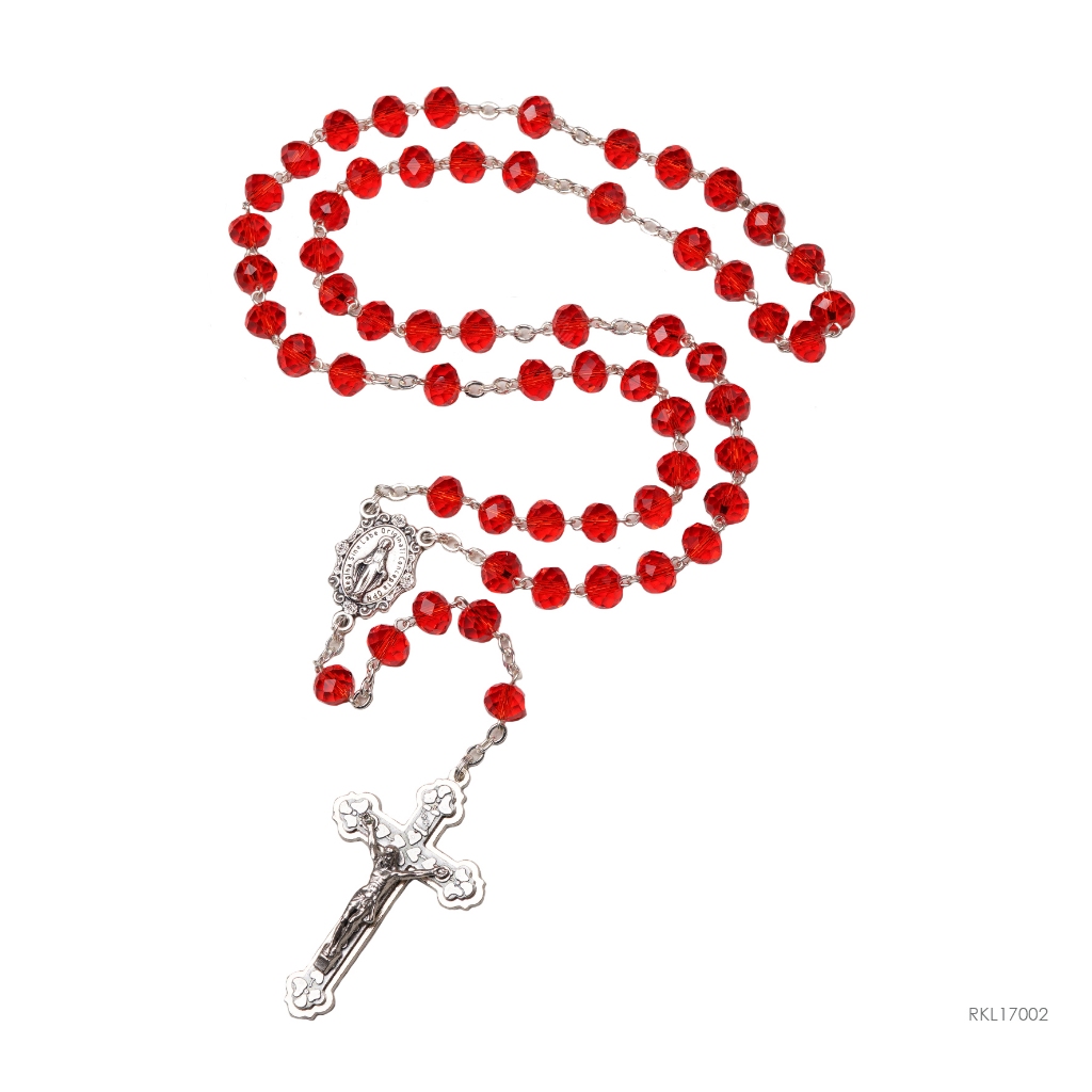Rosario Kristal Briolette Doa Katolik Italy
