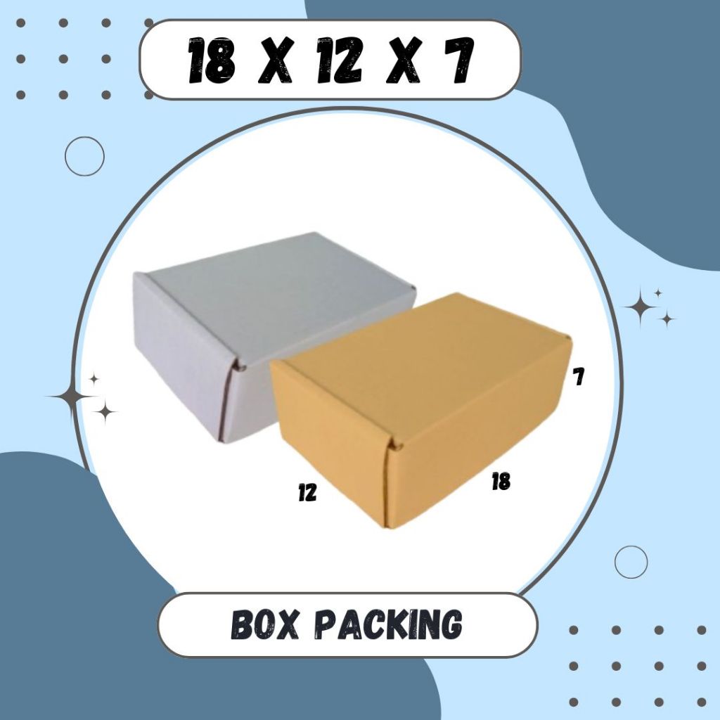 

Kardus 18x12x7 LS Box Dus Packing Kotak Kemasan Karton Souvenir Hampers Sparepart Minyak Wangi Kosmetik