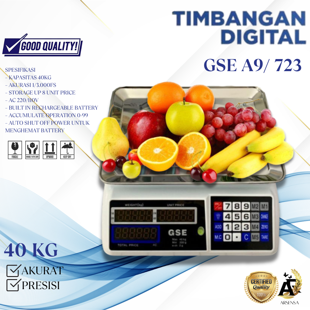 Timbangan Digital Multifungsi Buah Laundry GSE A9/ 723