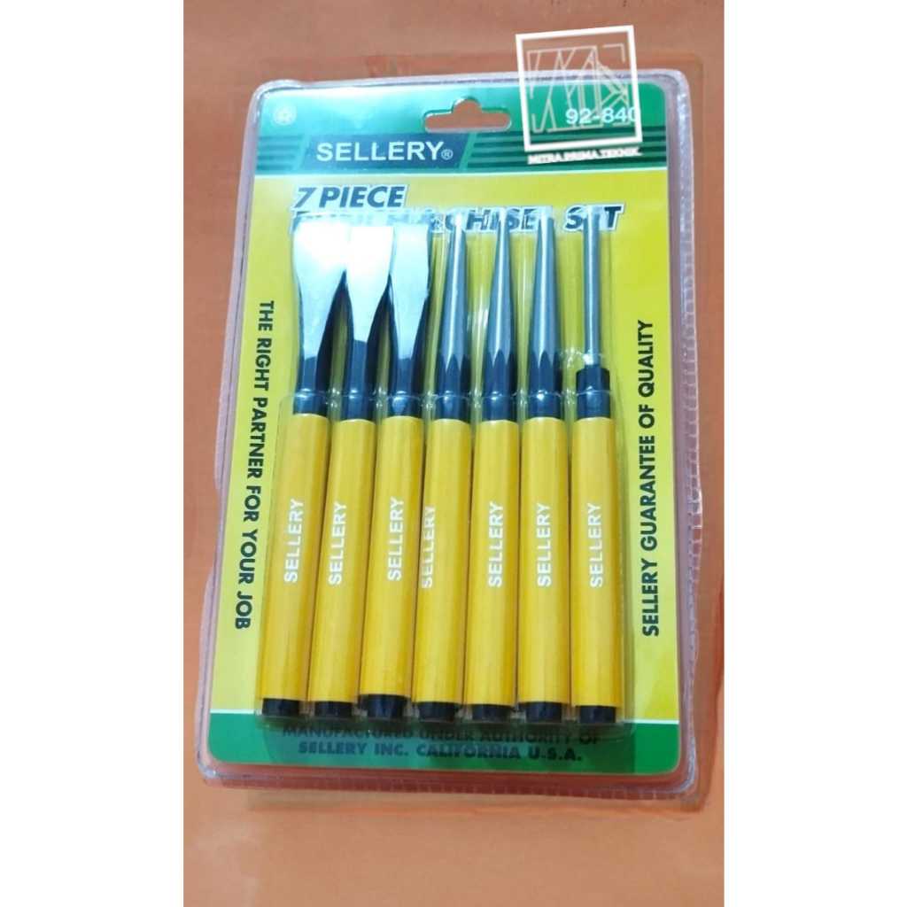 Pahat Besi dan penitik Set 7pcs Sellery