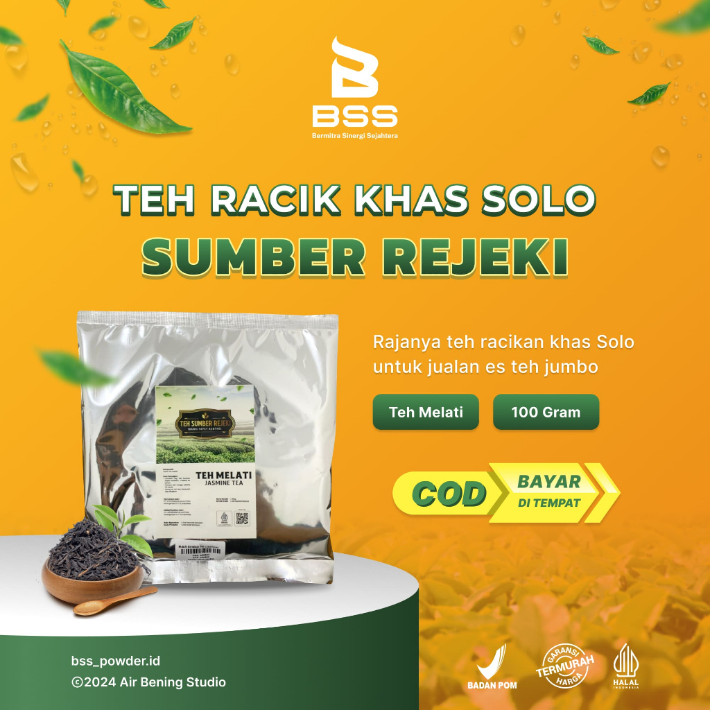 

[100gr] Teh Racik Khas Solo, wangi, sepet, cocok untuk jualan es teh