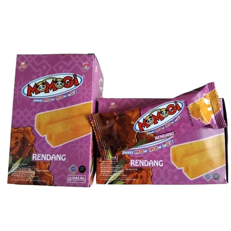 

Momogi snack rasa rendang perbox 120gr