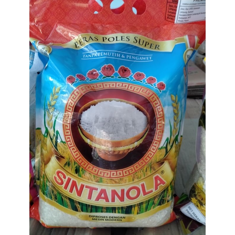 

Beras Sintanola kemasan 5 kg