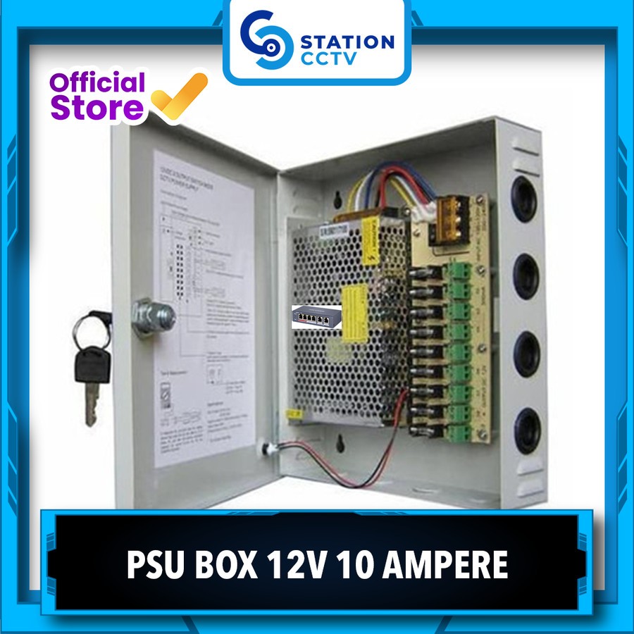 PSU Box 10A 12V / Switching Power Supply Box 10 Ampere