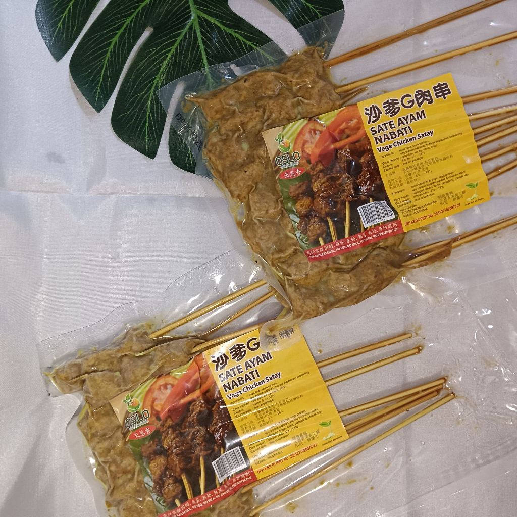 

Sate Ayam Nabati Vegetarian (100% Plant Based) | OsloGreen Tian En Xiang