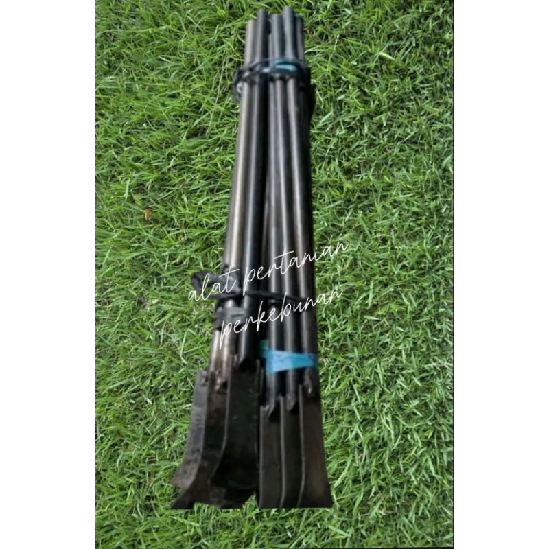 dodos linggis dodos galian tanah baja asli super kuat gagang pipa besi, lempak linggis tanah