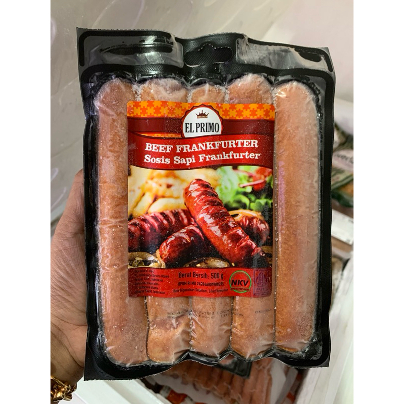 

Sosis El Primo Beef Frankfurter 500Gr