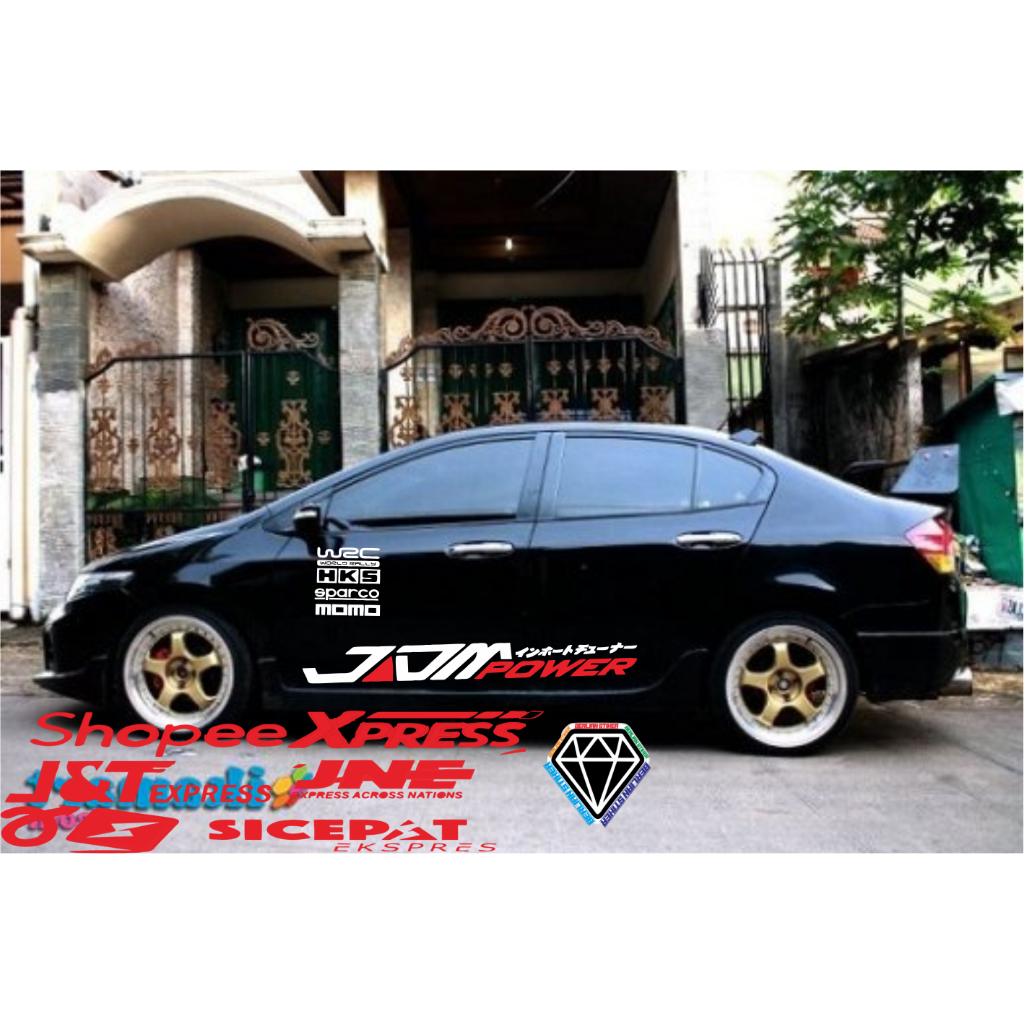 promo stiker mobil honda city stiker jdm power japan dan hks stiker city all tipe