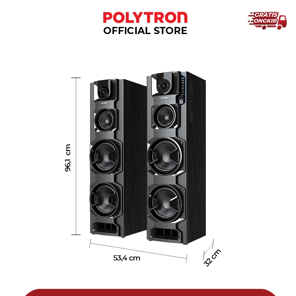 SPEAKER POLYTRON PAS 8E20 /PAS69 PAS 69 SPEAKER ACTIVE BLUETOOTH PAS8E20 + USB MODEL BARU PAS69