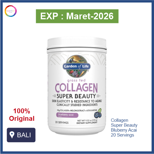 Garden Of Life Grass Fed Collagen Super Beauty Blueberry Acai