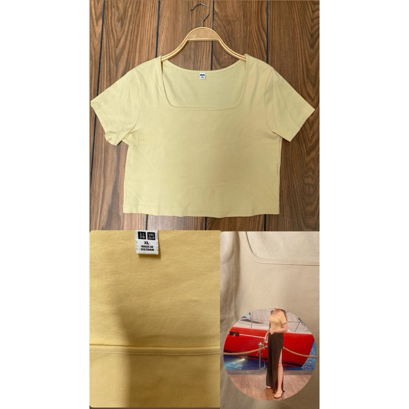 Crop wanita uniqlo | baju uniqlo | atasan wanita