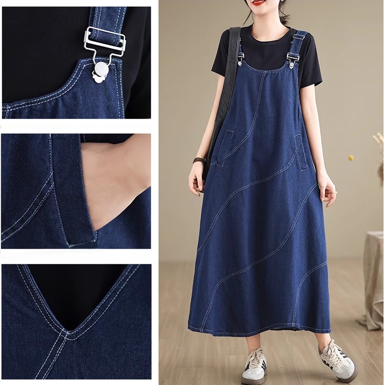 |kekinian.factory| baju kodok jeans wanita overall wanita korean style jumpsuit rok wanita korean st