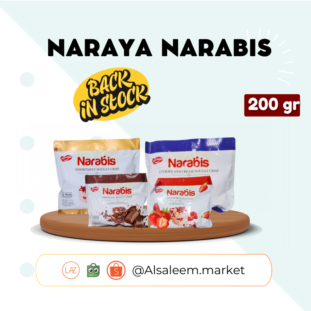 

Naraya Narabis Berbagai macam rasa 200 gr