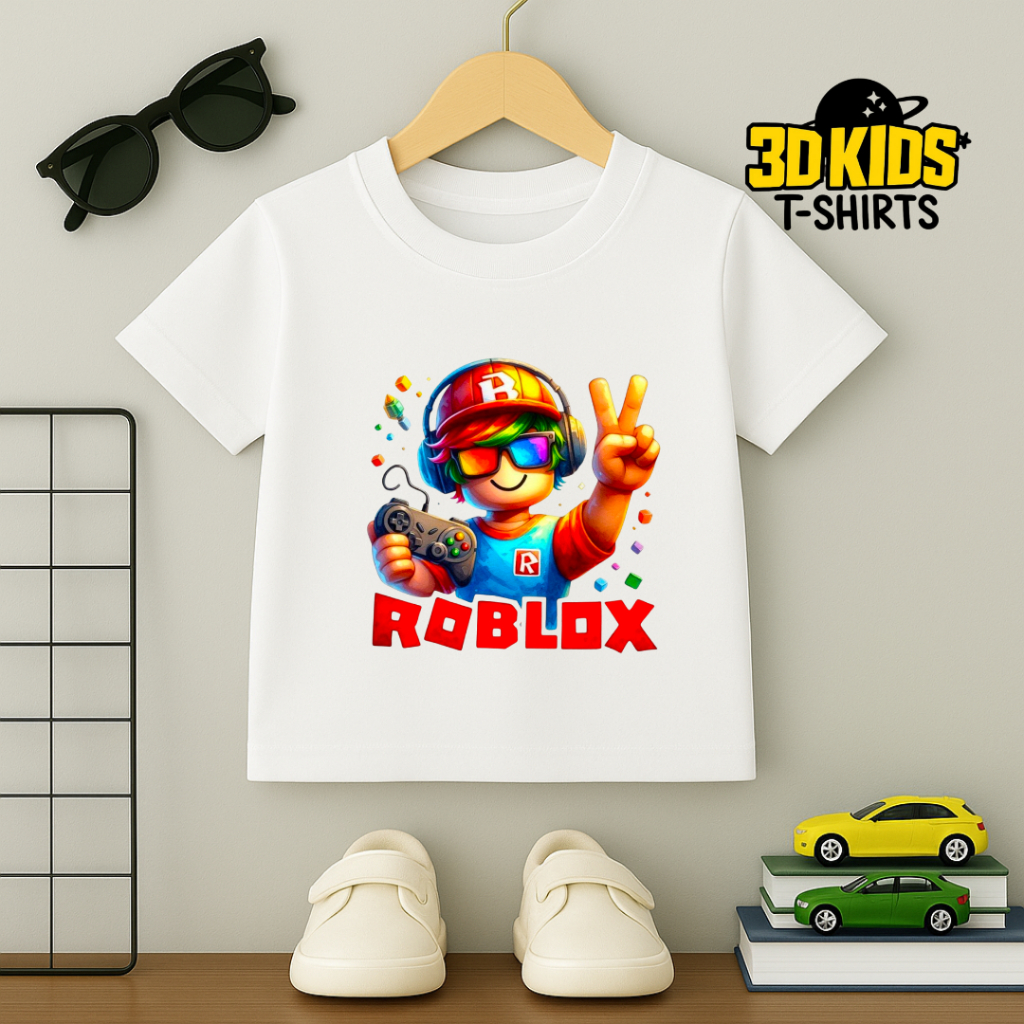 3D CHILDREN'S T-SHIRT-KAOS ANAK DISTRO PREMIUM KAOS ANAK ROBLOX DTF - KAOS ANAK ROBLOX - ROBLOX