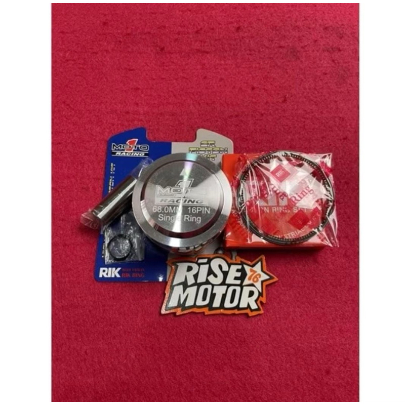 PISTON 68 PEN 16 SINGLE RING MOTO 1