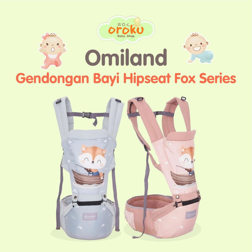 OMILAND GENDONGAN BAYI HIPSEAT FOX SERIES / GENDONGAN DEPAN BAYI