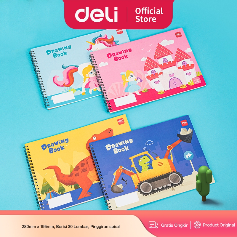 

Deli Cute Painting Book / Buku Gambar Design Lucu 100g 30 lembar 73351