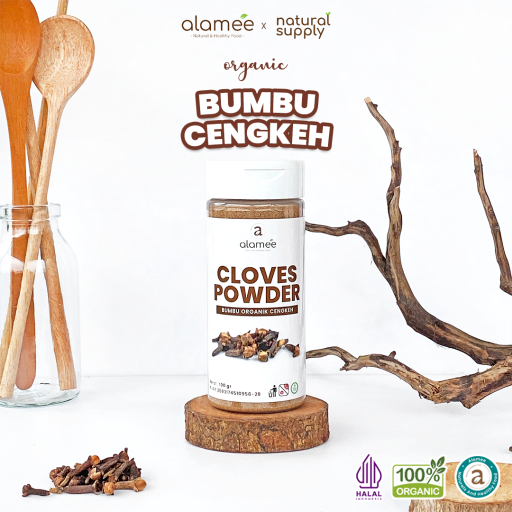 

ALAMEE Cengkeh Bubuk Clove Powder Ground Spice Murni Asli Tanpa Campuran Bumbu Organik 100g Tabur