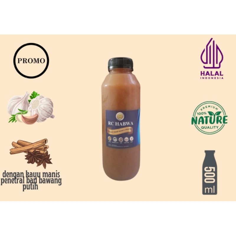 

RC HABWA standar original with Cinnamon/Kayu manis,jus bawang putih tanpa bahan kimia dengan madu lokal super