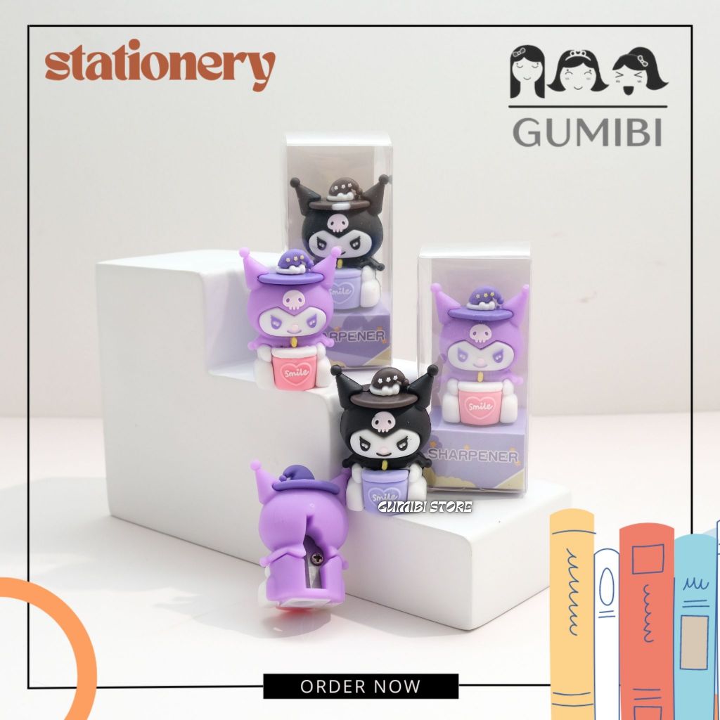 

RAUTAN MINIATUR KUROMI MINUMAN SERUTAN PENSIL BONEKA KUROMI RAUTAN OROTAN PENSIL MOTIF KUROMI LUCU TERMURAH