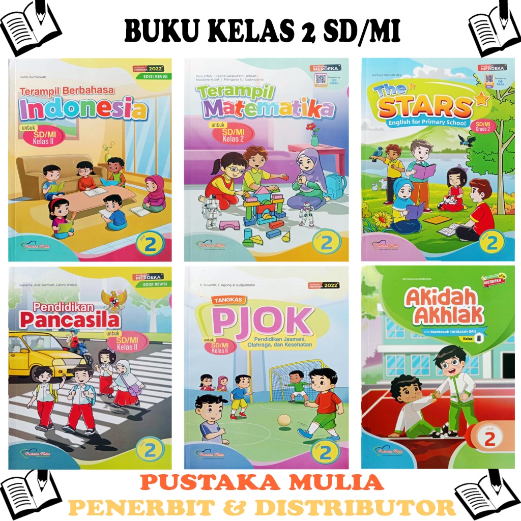 Paket Buku Kelas 2 SD/MI Kurikulum Merdeka - Penerbit Pustaka Mulia