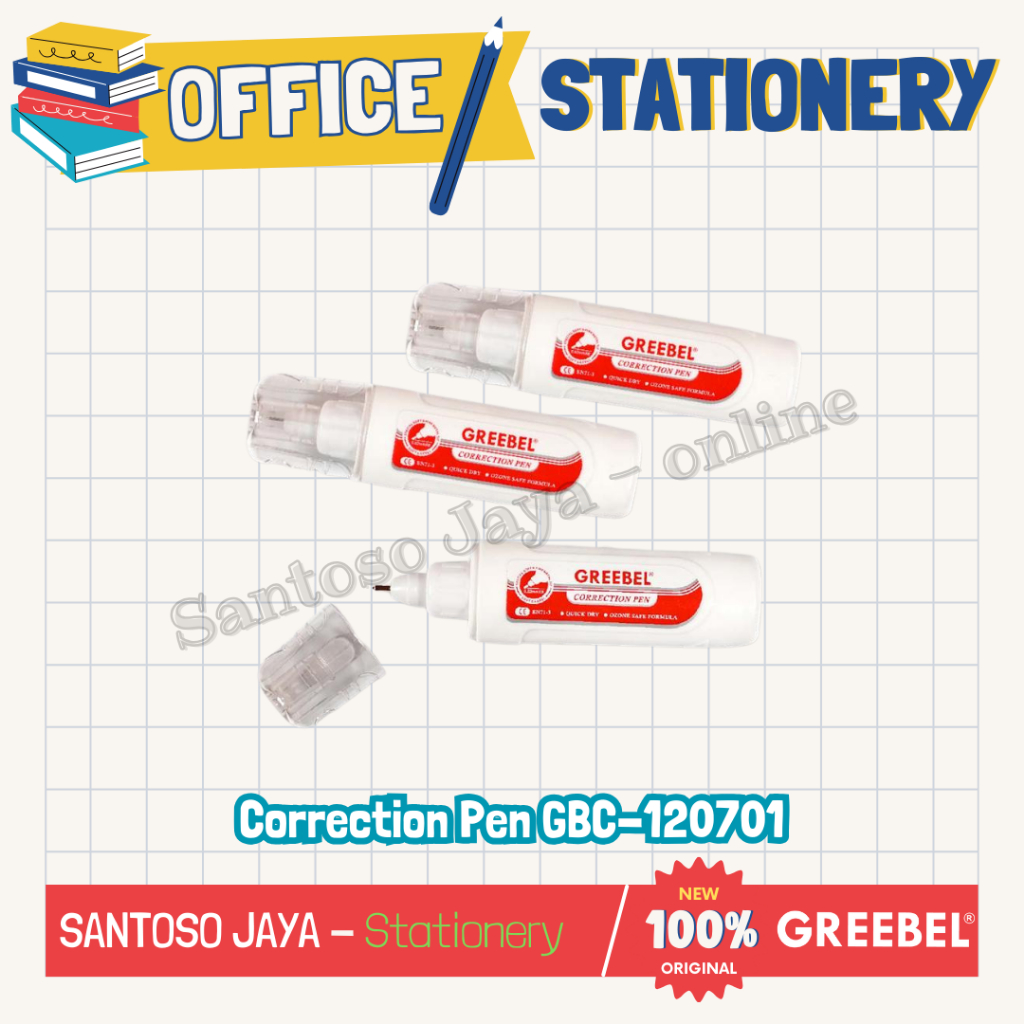 

Correction Pen GREEBEL - Tip-Ex - Tip-X Correction Tape GBC 120701