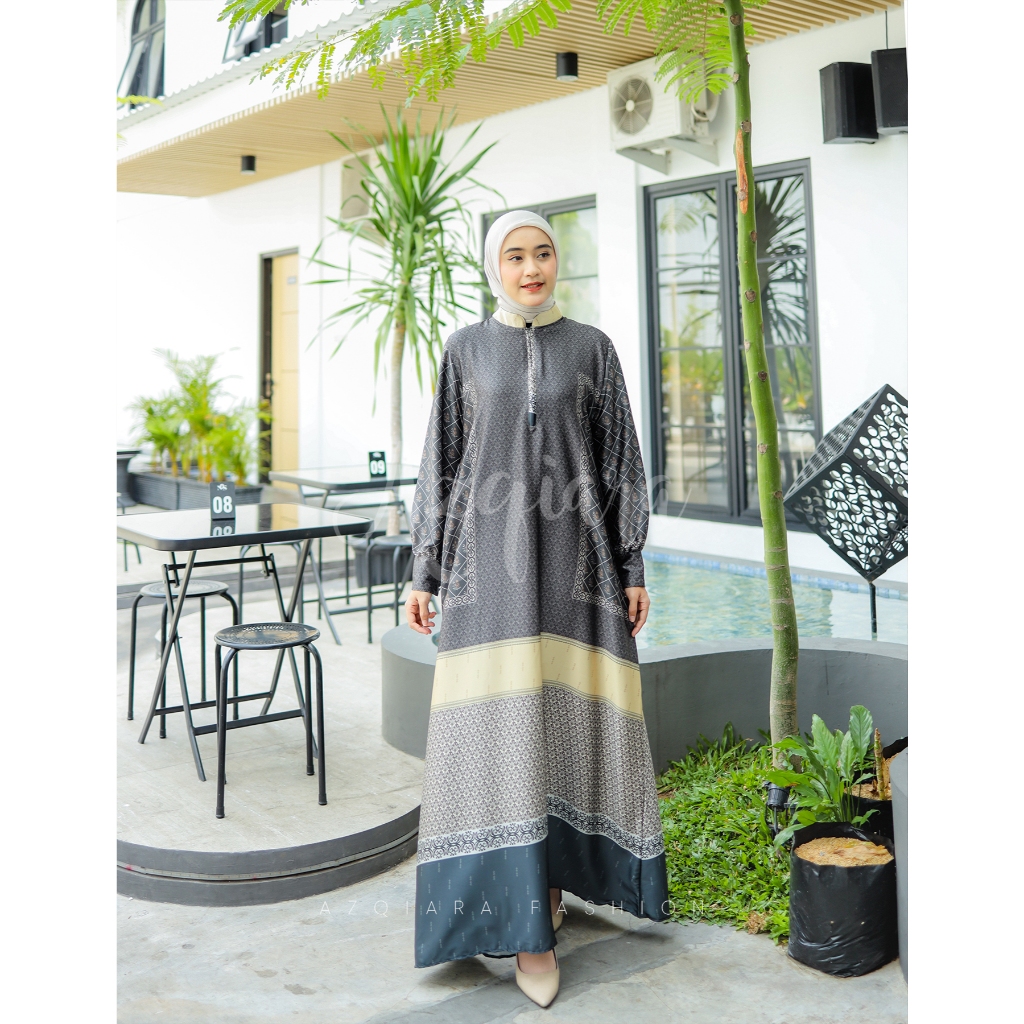 Gamis Bahan Silk Mewah - Dress Silk Premium untuk Pesta Eksklusif | Eleganza by Azqiara