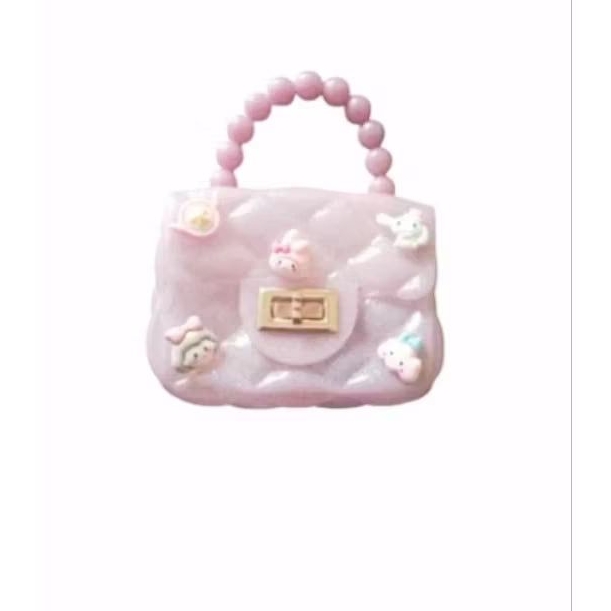 tas jelly motif /tas sling anak wanita