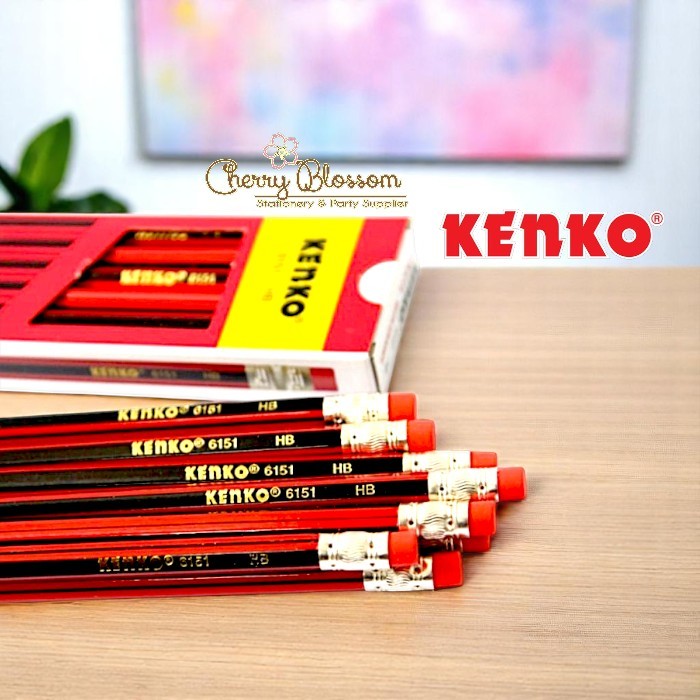 

KENKO Pencil / Pensil HB-6151 with Eraser