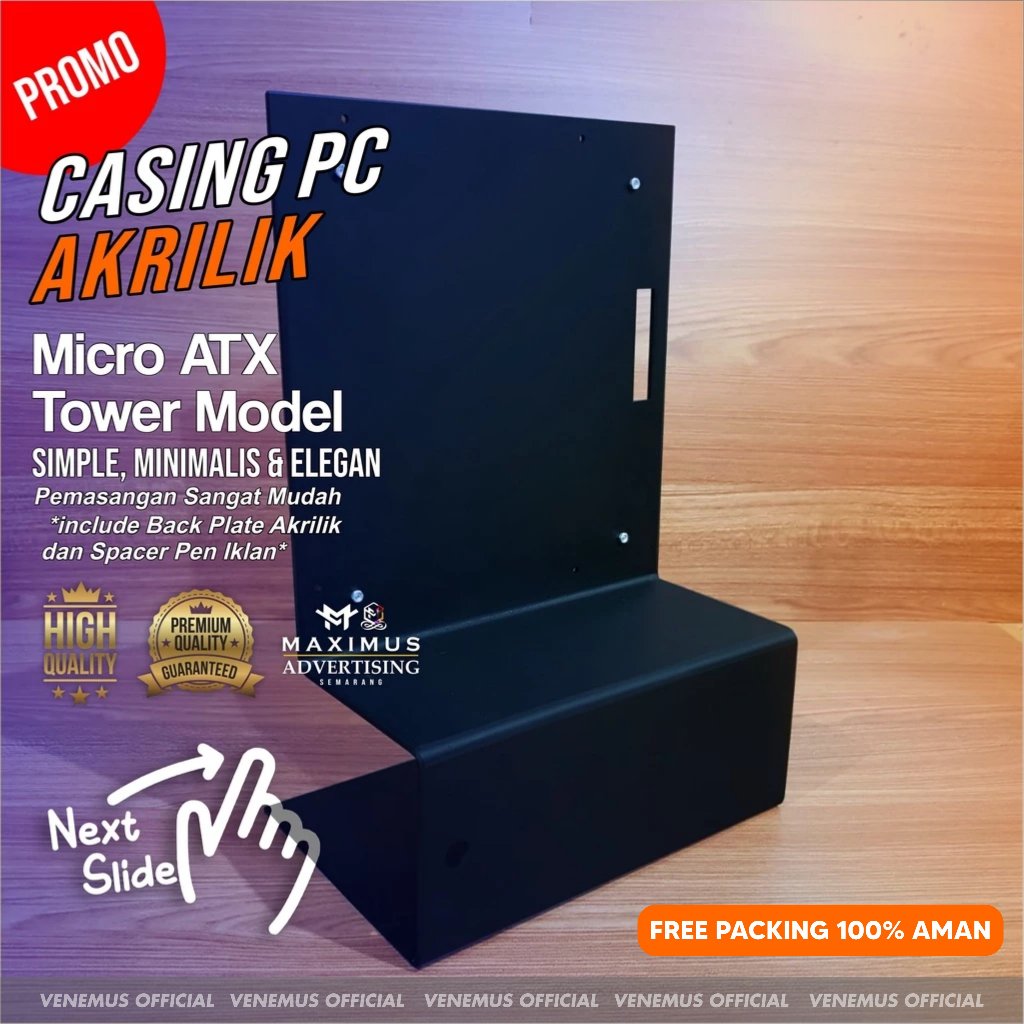PROMO Casing Pc Akrilik Open Case Casing PC Akrilik mini ITX micro ATX