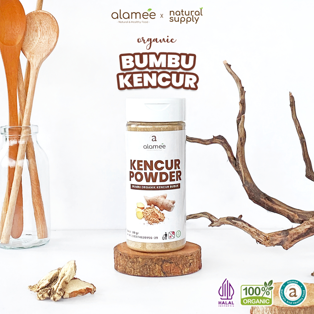 

ALAMEE Kencur Bubuk Bumbu Dapur Organik Murni Asli Tanpa Campuran Powder Spice
