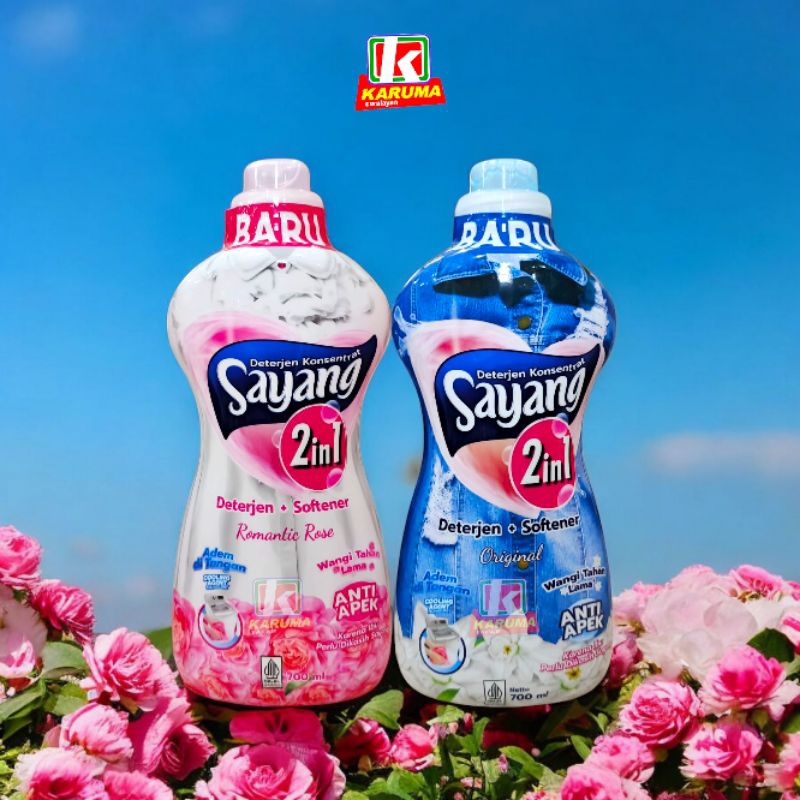 Sayang Deterjen Cair 2in1 + Softener 700ml | Liquid Detergen Botol