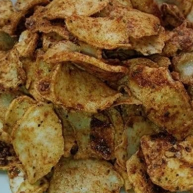 

Basreng Pedas Daun Jeruk varian seblak Majalengka by iseh jaya snack kemasan 200g 250g 500g 1kg
